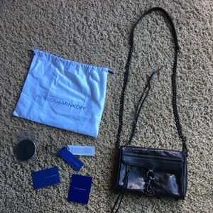 Rebecca Minkoff Mini MAC Crossbody Bag Black/Black